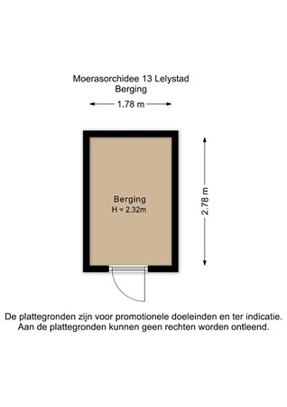 Floorplan - Moerasorchidee 13, 8245 JW Lelystad